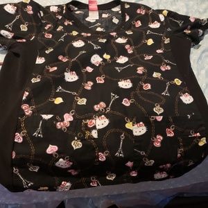 Hello kitty scrub top